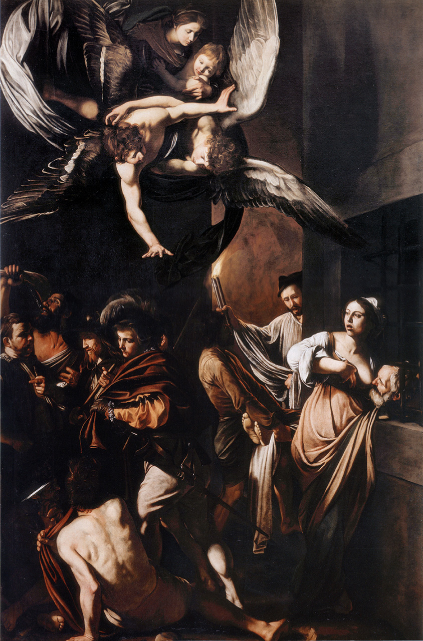 慈悲の七つの行為 バロック・カラヴァッジョ油絵